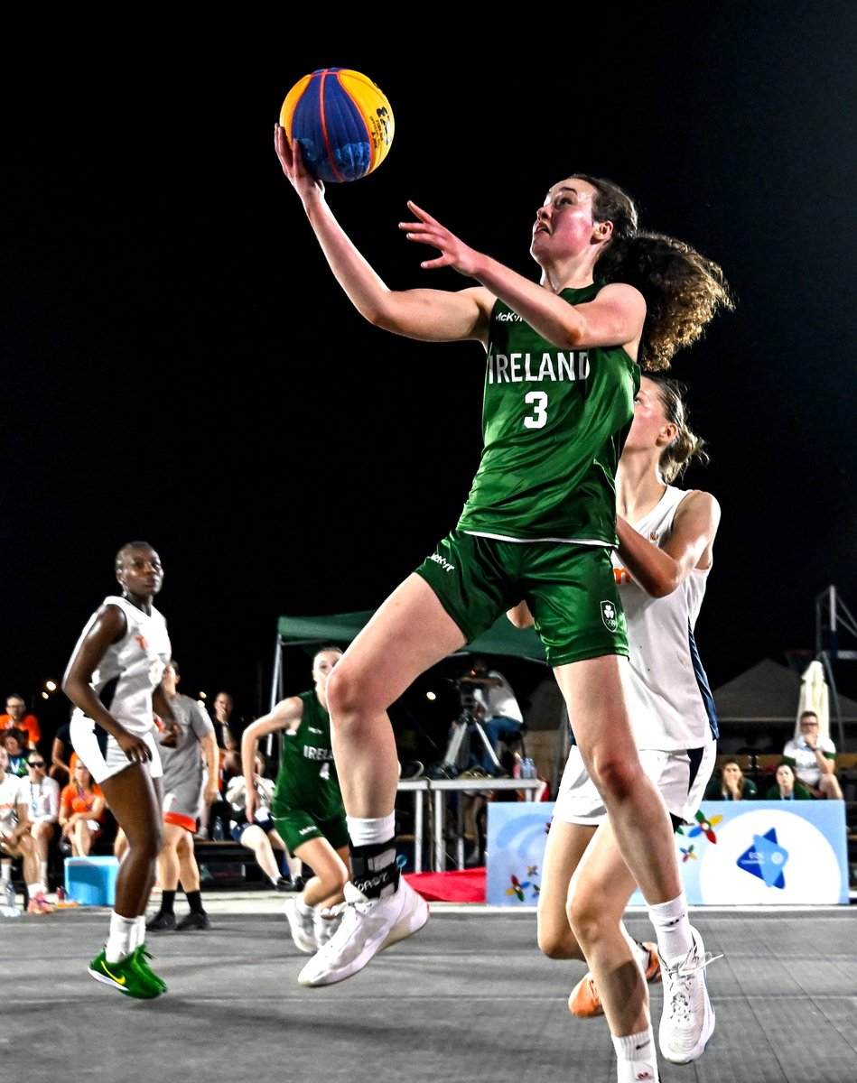 BballIrl's tweet image. Ireland U18 women's 3x3 continue their European Youth Olympic Festival this morning in a quarter-final tie with Slovenia 🇸🇮
Watch it live here from 10:15 ➡️ bit.ly/3IIu81X
#GreenMeansGo ☘️ | #IrishBasketball