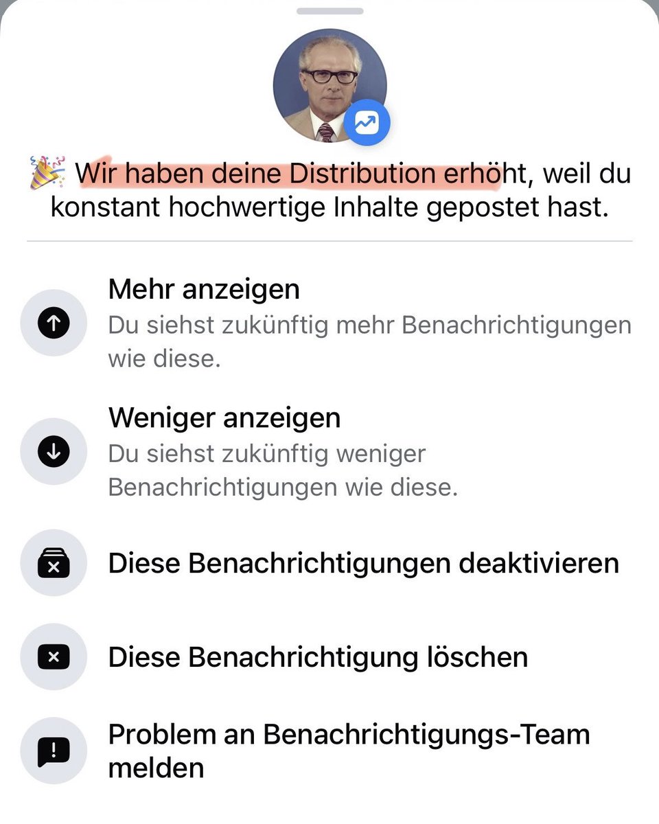 Real_Honecker's tweet image. Liebe Genossinnen und Genossen,
ich habe dem Praktikanten bei META eine Packung Mocca-Fix, Halloren-Kugeln und eine Flasche Goldkrone geschickt.
Zack, geht die Reichweite durch die Decke!
Vorwärts immer, rückwärts nimmer! ✊
Mit sozialistischem Gruß
Erich Honecker