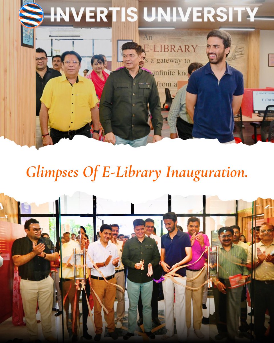 InvertisUni's tweet image. Invertis University proudly unveils its modern E-Library, offering a limitless ocean of digital resources and research opportunities.
#invertisuniversity
#uttarpradesh
#Elibrary
#bareilly
#bestuniversity