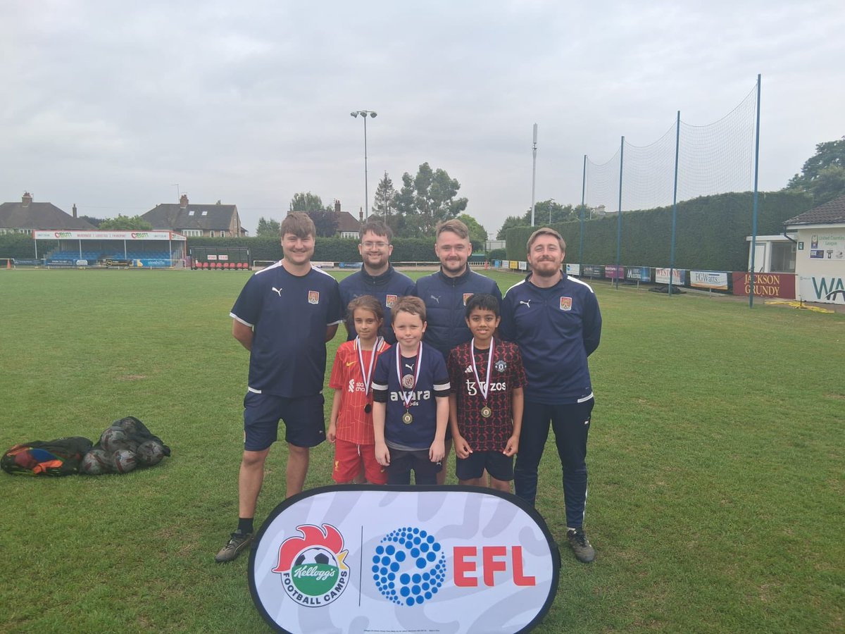 NTFC_CT's tweet image. 🏆 Well done to Thursday’s Holiday Course Award winners!
Book your place at our summer holiday courses now! ⬇️
ntfccommunity.co.uk/holidaycourses
#ShoeArmy 👞