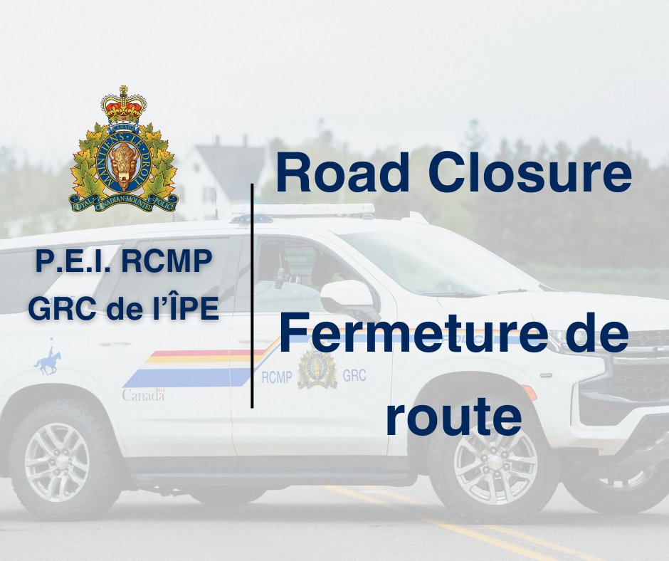 ROAD CLOSURE
Route 225 is closed between the Bannockburn Rd. (Rte 247) and Loyalist Rd. (Rte 256). Emergency personnel are on sight redirecting traffic. PEI RCMP ask all motorists to drive with care and attention in the area. Updates on PEI RCMP social media.