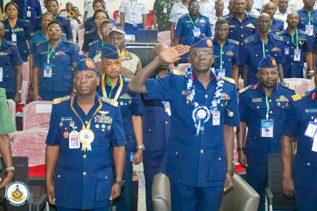 NigAirForce's tweet image. Fit to fight: CAS declares physical fitness crucial to combat effectiveness at maiden NAF workshop
The Chief of the Air Staff (CAS), Air Marshal Hasan Bala Abubakar, has emphasised that physical fitness remains a vital element of military preparedness, describing it as “a force…