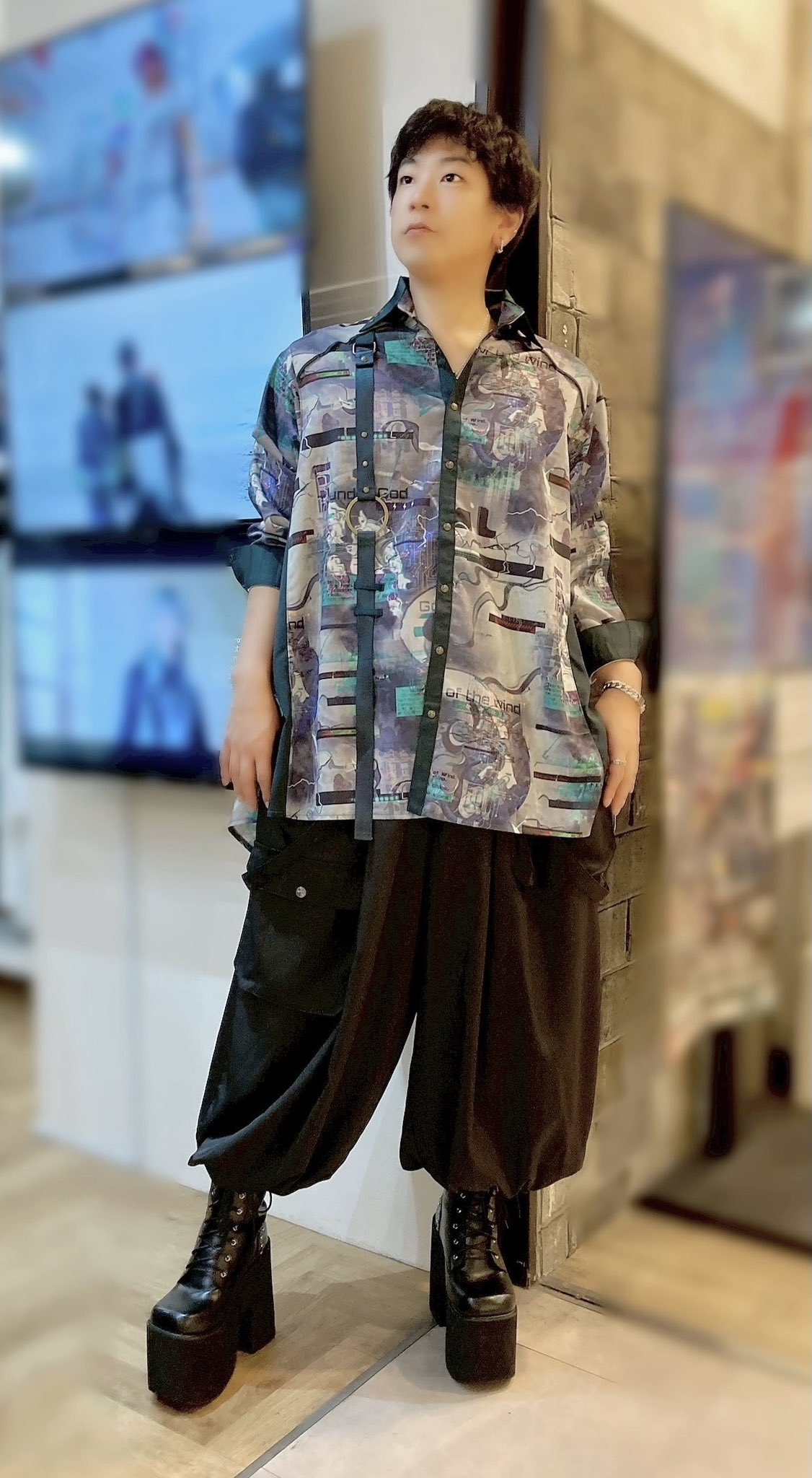 風神様38点 楽天市場】絡繰魂 粋 デニム 風神雷神 mens 和柄 総刺繍 メンズ