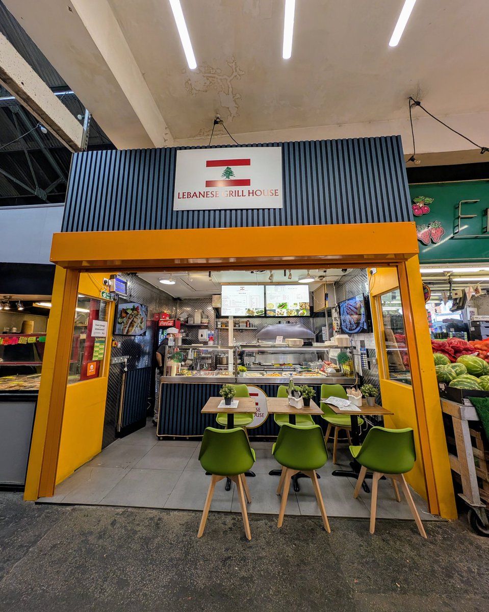 tootingnewsie's tweet image. NEW TO #TOOTING: Lebanese Grill House has opened in @TootingMarket, serving chicken, lamb, fish, shish kebabs, sides & more!
11am-10pm Sun-Thu, 11am-11pm Fri-Sat for eat-in/takeaway, delivery to come. Veggie/vegan options, all food is halal.
Info: @lebanese_grillhouse (Insta).