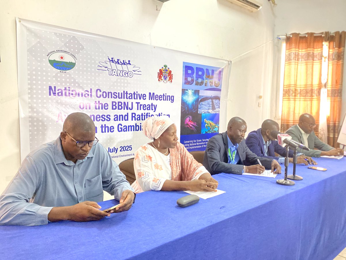 TANGO in collaboration with NEA host a 2days consultative meeting with Government institutions, CSOs &amp; national assembly select committee on environment for the ratification process on Beyond Biodiversity&amp;National Jurisdiction Treaty that is to be ratified In subsequent months.
