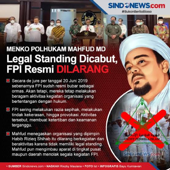 Just_mushlih's tweet image. FPI di BUBARKAN tapi buat FPI LAGI lalu di LEGALKAN lalu bikin RUSUH lalu diPELIHARA
FPI BUBAR
FPI LEGAL
iki sih KEPRIWE???
ORA JELAS BLAS !!!!!