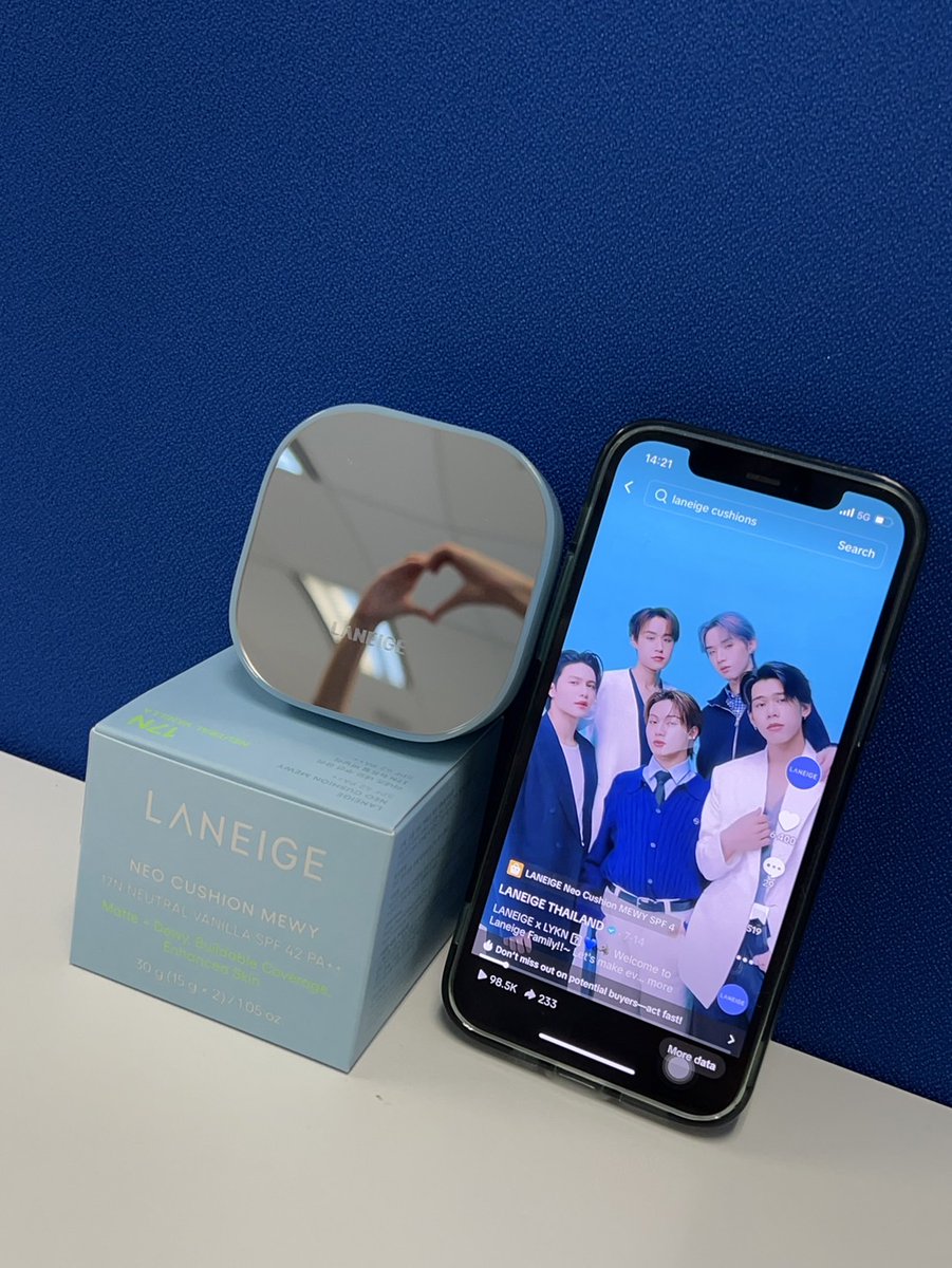 ⭐️ตัวอย่าง ถ่ายรูปสินค้า Laneige Neo Cushion Mewy คู่กับรูปภาพ LYKN (รูป Official ของ Laneige ภาพใดก็ได้ทั้งในonlineหรือหน้าสาขา) รอชมรูปของทุกคนอยู่น้าา💙💙
#LANEIGExLYKN