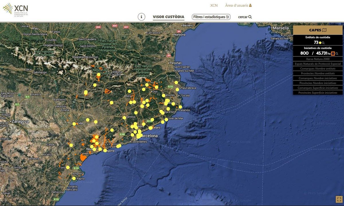 🗺️🔍 La #CustòdiaDelTerritori ja té un visor públic i interactiu!  

Neix el Visor dels Acords de Custòdia de Catalunya.  

Una eina digital per veure, consultar i entendre totes les iniciatives de custòdia.  

👇 T’ho expliquem: