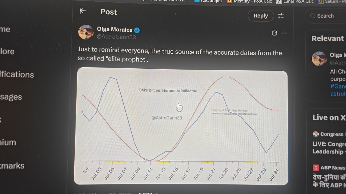 BitElite17's tweet image. Olga showed her harmonics and then realized that her exact bottom was actually exact top ot #btc ...
TOTAL OPOSITE
People noticed it and then she deleted!!! Ahahahahah
What did i tell you that you cannot only use one thing and that we use 20 different factors to predict what…
