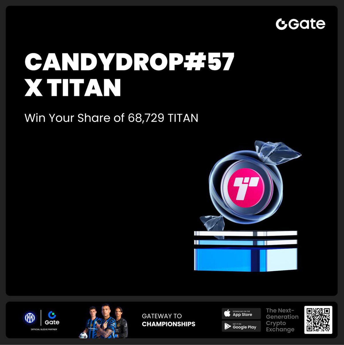 jokerboy_2's tweet image. 🍬 CandyDrop Alert: TITAN Protocol (TITAN) is LIVE on Gate!
Trade & invite friends to share 68,729 $TITAN 🎉
⏰ Event: July 23, 12:00 PM – July 29 (UTC)
💰 Prize Pools:
🔹 Spot Trading: 48,729 TITAN (up to 200 per user)
🔹 Invitation: 20,000 TITAN (up to 200 per user)
📌…