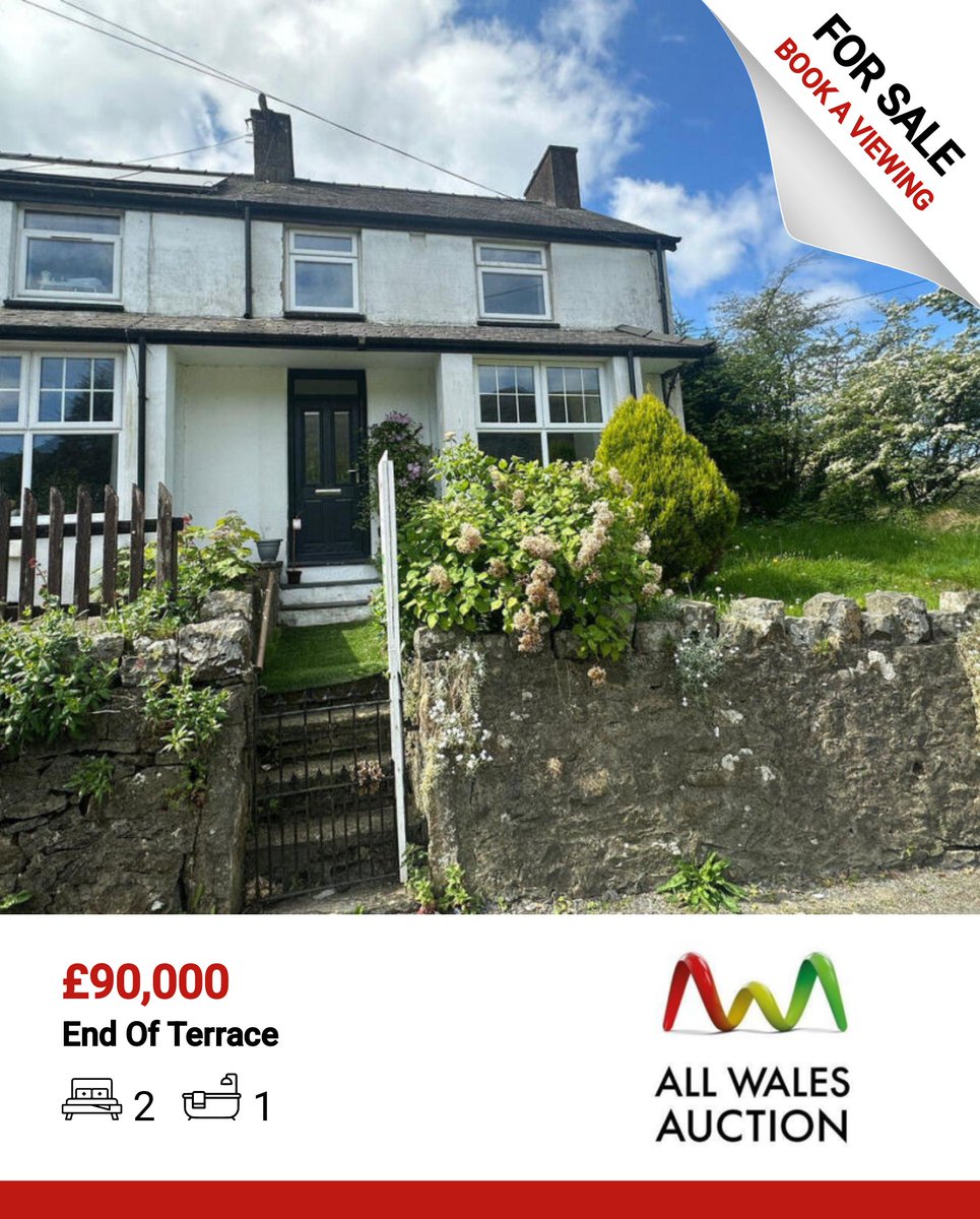 Llanaelhaearn, Caernarfon, LL54
For Sale: £90,000
End of Terrace Property- For Sale via Online Auction unless sold or withdrawn prior. 
Call 01248 75 39 39 allwalesauction.com/latest-lots.php #Llangefni #WilliamsGoodwin #HouseHunting