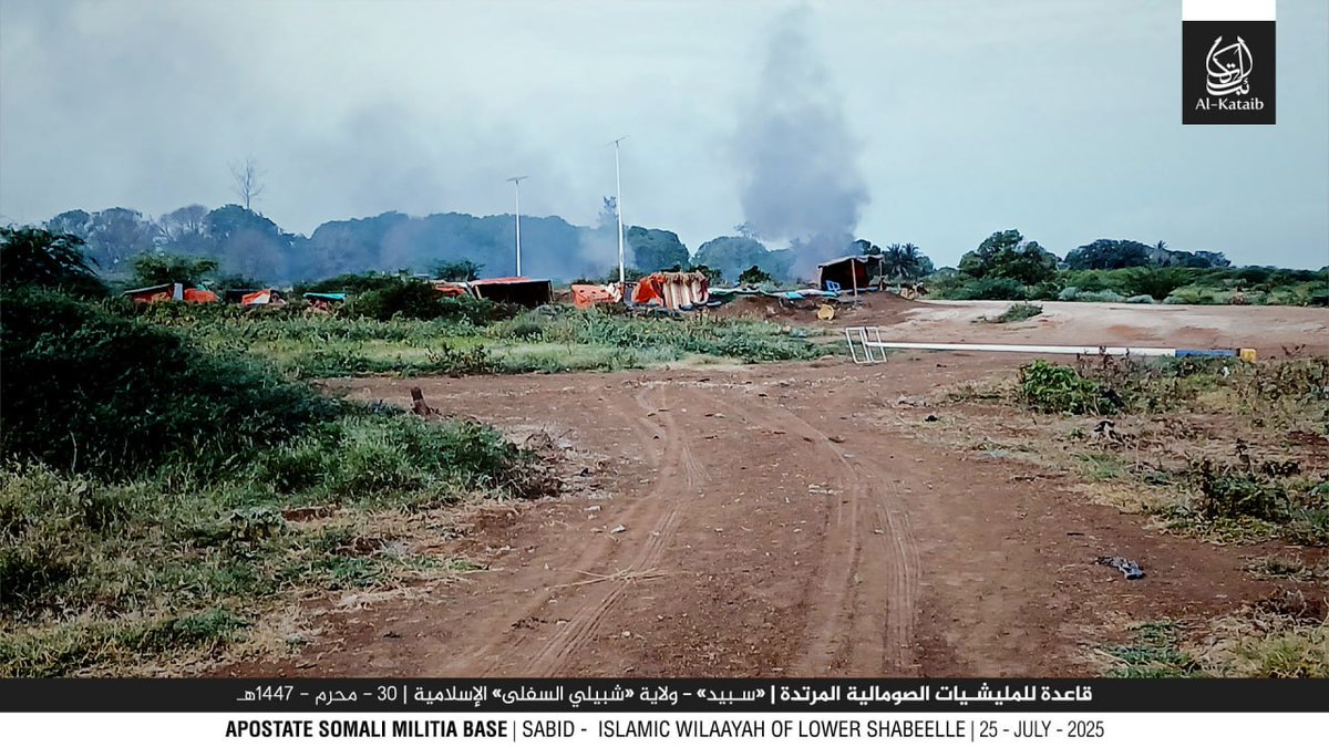 SomaliGuardian's tweet image. Al-Shabaab has released images purporting to show its fighters in control of the town of Sabid near #Somalia’s capital, Mogadishu, claiming to have overrun Somali army and Ugandan military bases in a dawn attack on Friday.