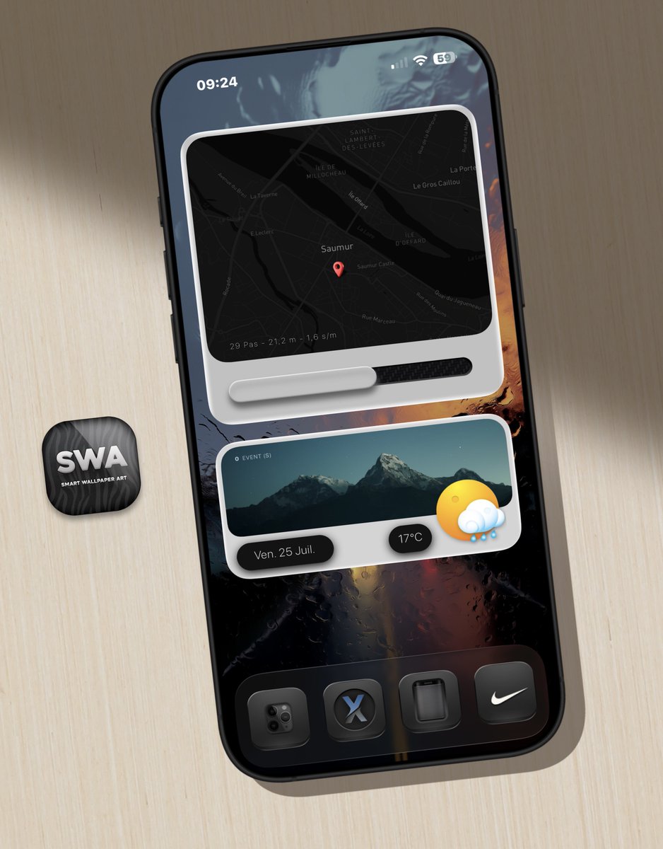 TeboulDavid1's tweet image. My Friday iOS26 setup ♥️