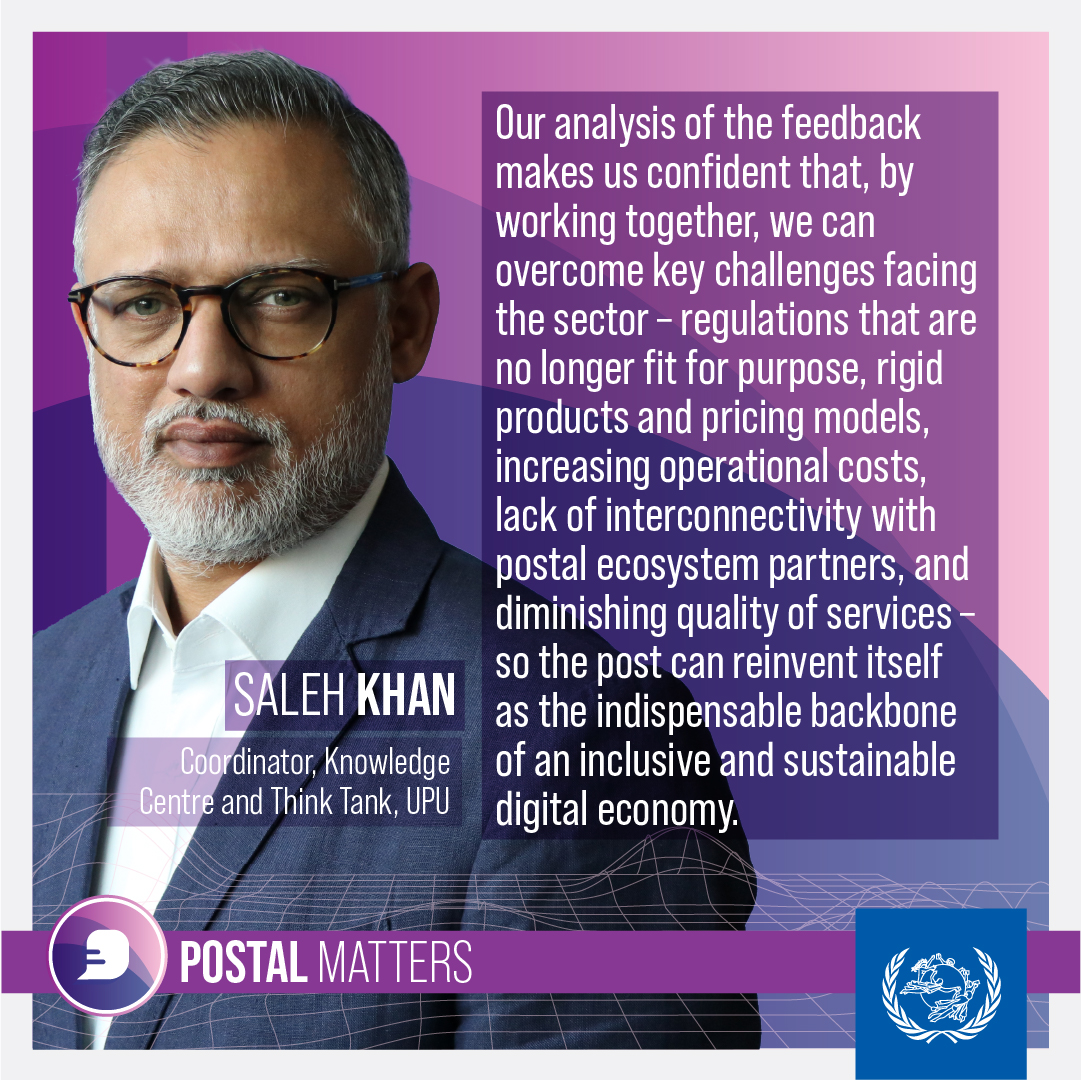⚡ In the latest #PostalMatters blog, Saleh Khan, Coordinator of the UPU Knowledge Centre and Think Tank, unpacks what must change for the postal sector to reclaim its role in the digital age.

🔗 Read more : bit.ly/44pxjUD