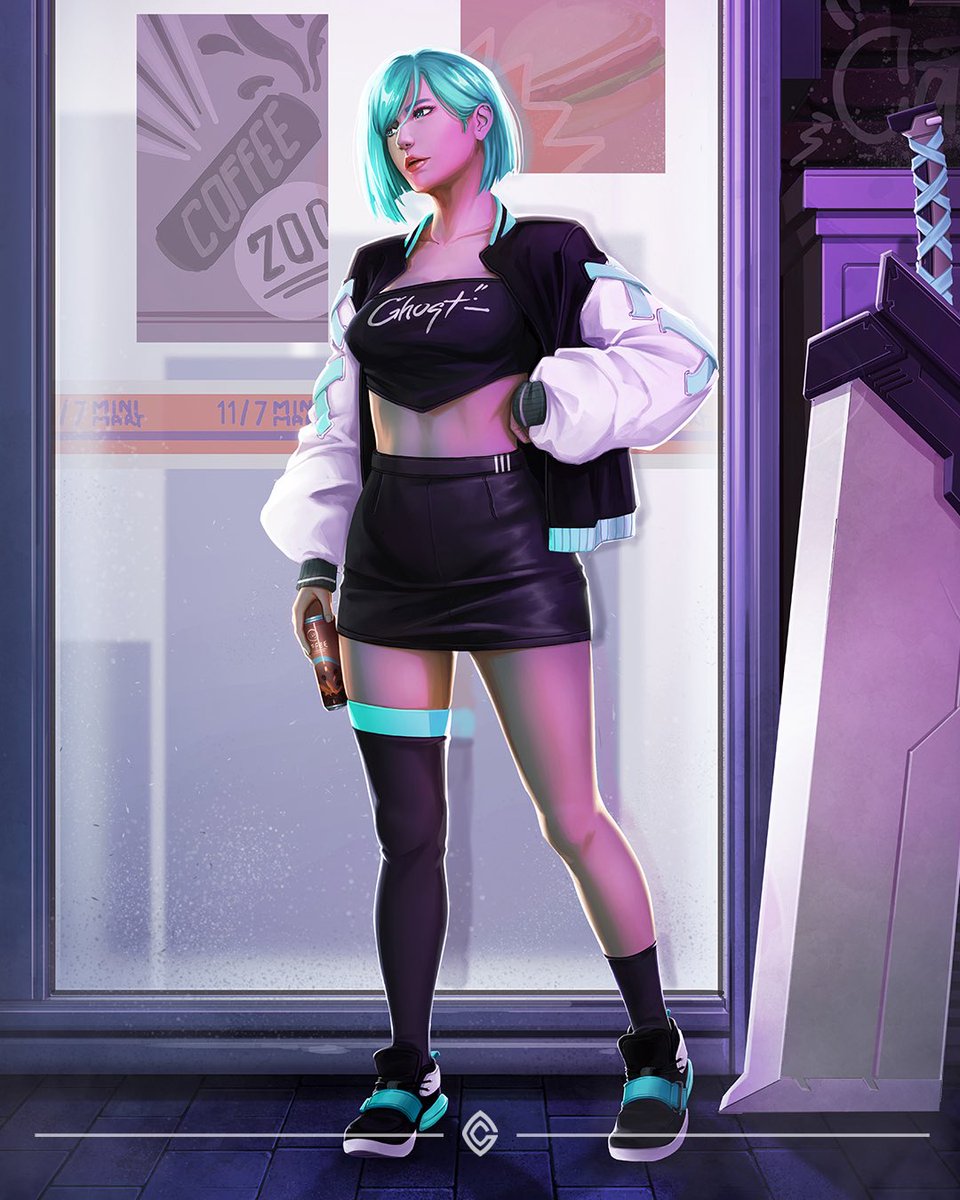 Ciel from my recent ghostgirl series

#originalcharacterart #illustration