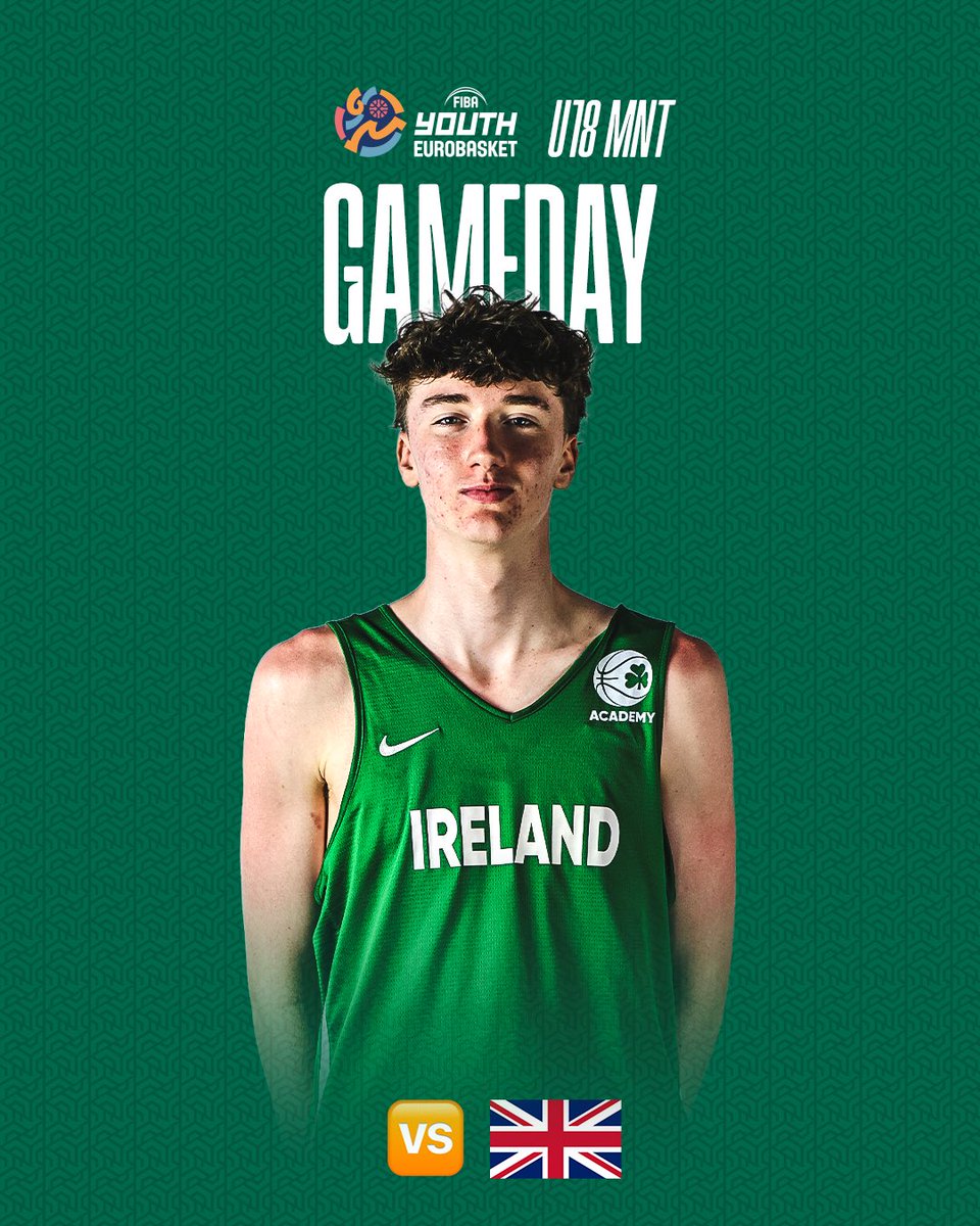 BballIrl's tweet image. It’s also a huge gameday for our U18 MNT as they begin their FIBA Youth EuroBasket 🫡
Watch their meeting against Great Britain live from 11:00 ➡️ bit.ly/455QSjU
#GreenMeansGo ☘️ | #IrishBasketball