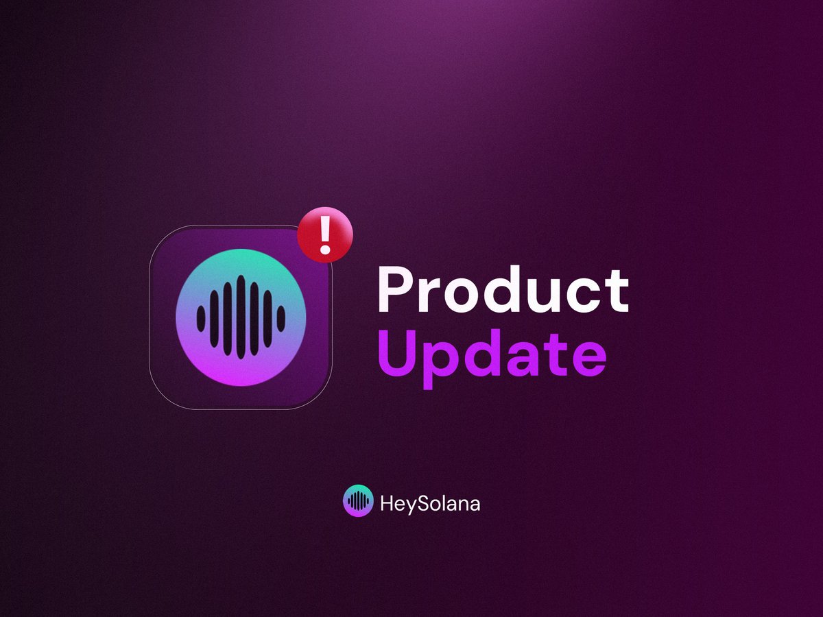 useHeysolana's tweet image. PRODUCT UPDATE!
Here's what’s new on HeySolana;
🧩 Widget Mode: HeySolana now supports Widget Mode, allowing users to access the app directly from their home screen faster, easier, and still hands-free.
🎧Bluetooth Mode : Users can now use HeySolana with bluetooth and…