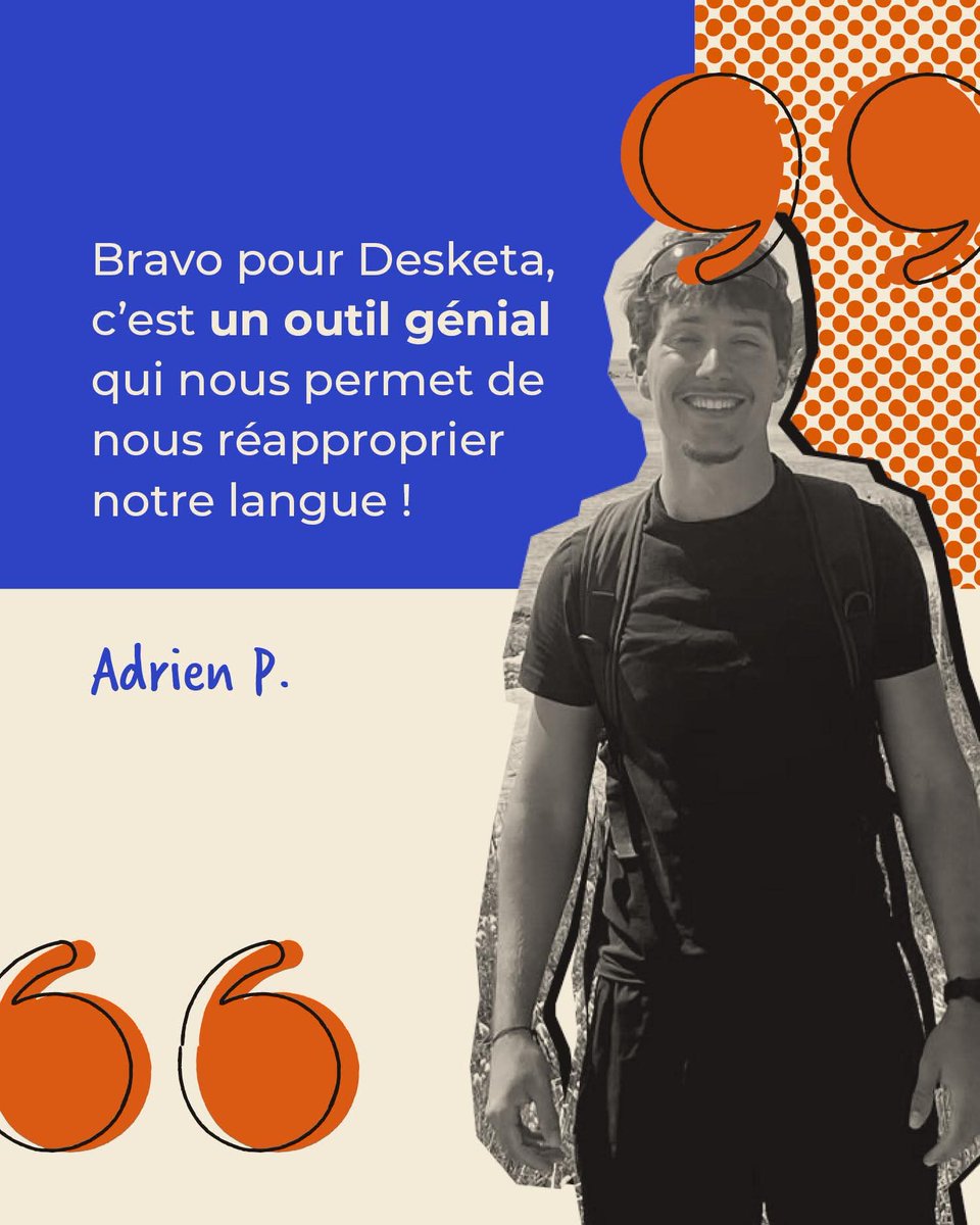 Yann2229354456's tweet image. Les vacances, c'est le moment idéal pour se plonger dans l'apprentissage du breton. Rendez vous sur desketa.bzh, un outil en ligne mis en place par @OPAB_OPLB, pour découvrir toutes les beautés et les subtilités de la langue bretonne 😎