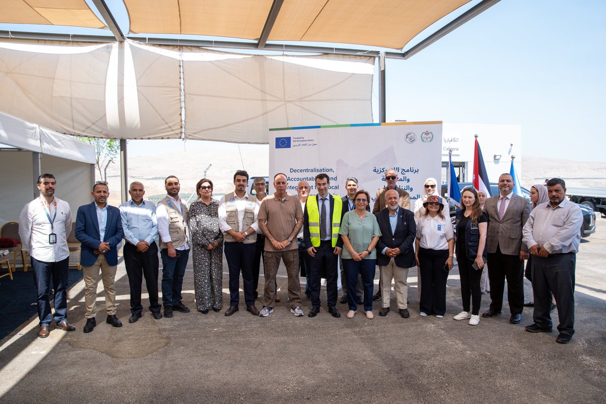 UNDPJordan's tweet image. Funded by the European Union, UNDP Jordan has inaugurated the Deir Alla Agricultural Plastic Recycling Plant, in partnership with the Ministry of Interior and the Municipality of Deir Alla.

With a USD 1.2 million investment under the EU-funded DAILL programme, the plant will…