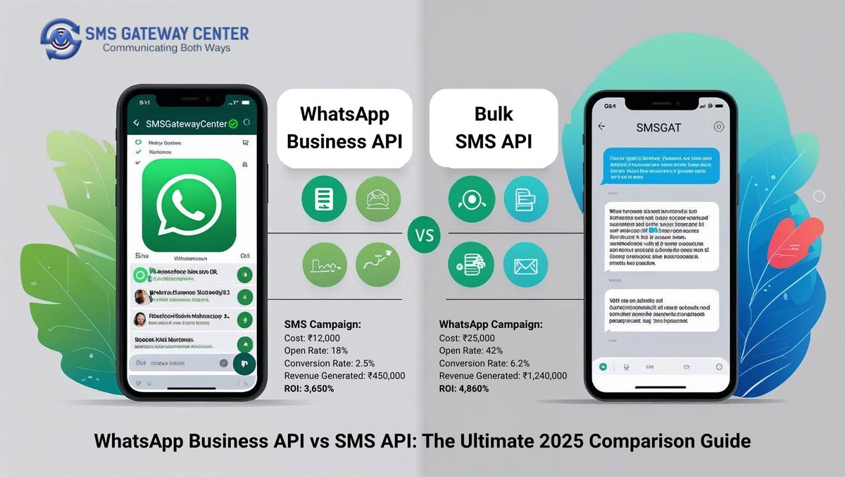 SMSGatewayIndia's tweet image. 🚀 WhatsApp Business API vs SMS API in 2025: What Should You Choose?

📊 Explore feature comparisons, pros, cons, and 2025 trends—all in one place!

smsgatewaycenter.com/blog/whatsapp-…

#BusinessMessaging #SMSAPI #WhatsAppBusinessAPI #CustomerEngagement #BulkSMS #DigitalCommunication