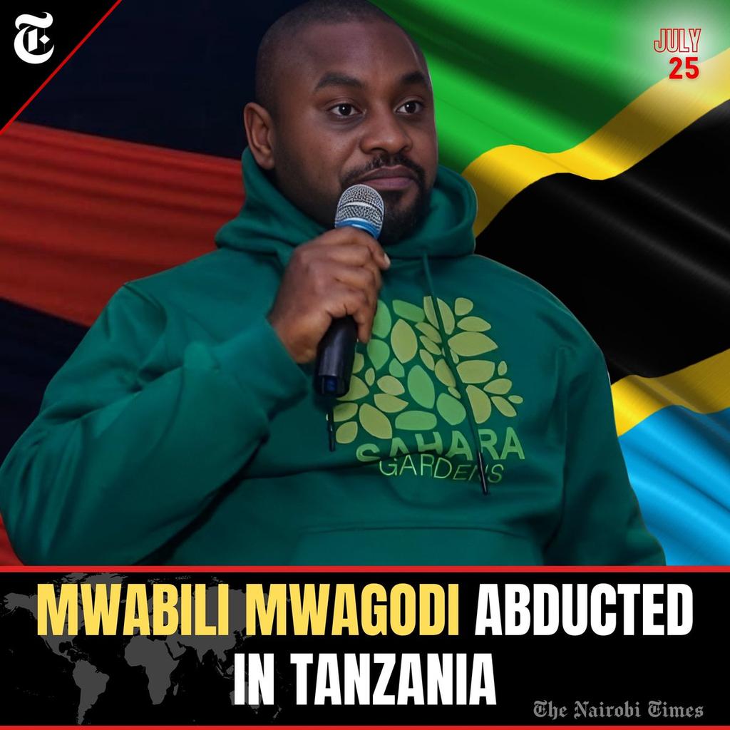 BREAKING NEWS 

Blogger and human rights activists Mwabili Mwagodi alias TL ELDER has reportedly been abducted in Tanzania, family has confirmed. 
#FreeMwabiliMwagodi

Emirates Mbiti gaucho Sifuna State House John Mbadi Taifa Care