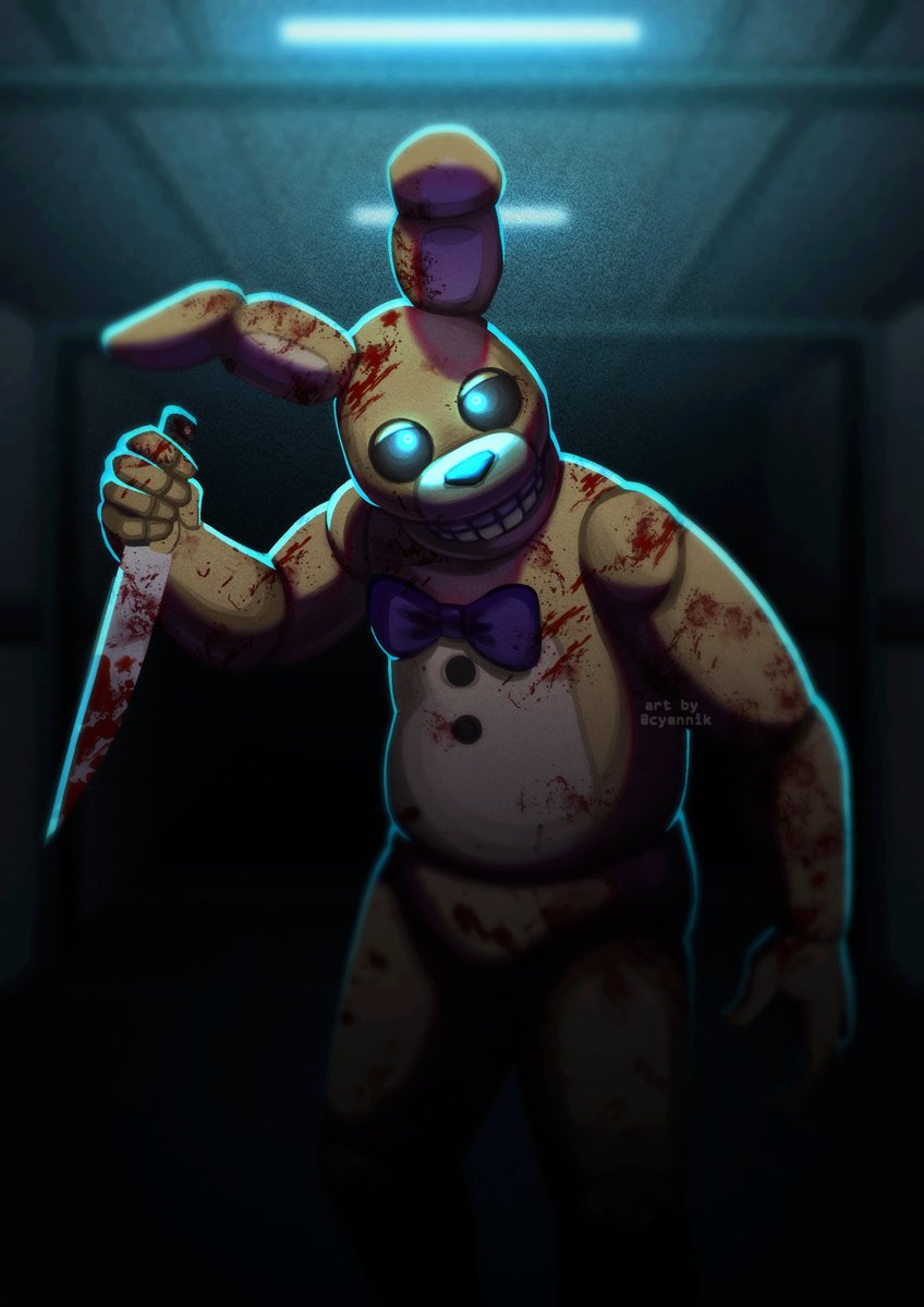cyennik's tweet image. Where are you gonna run to?
🔪🩸 #FNAF #FNAF2movie #WilliamAfton