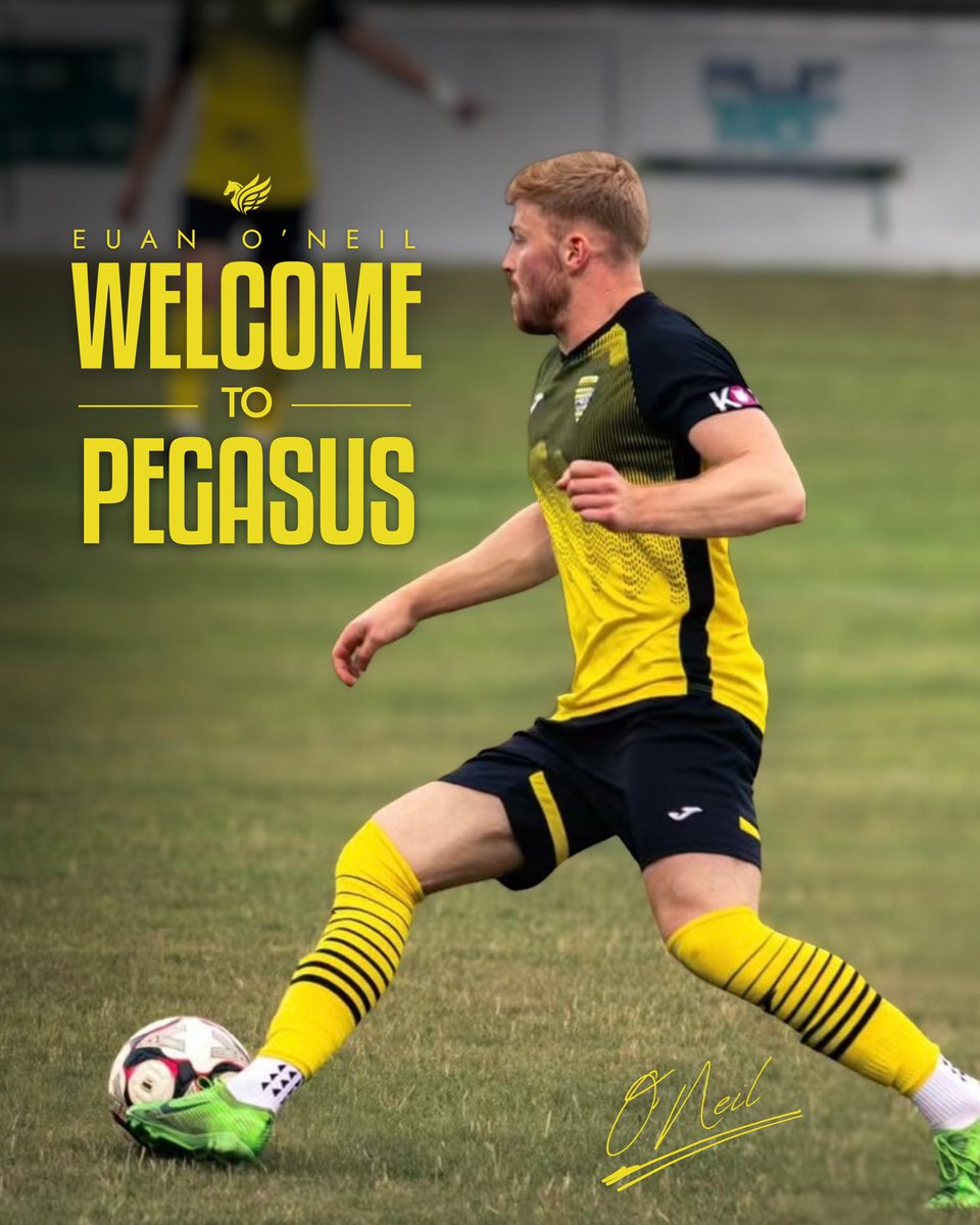Welcome to Pegasus, Euan ✍️🟡

A powerful winger with pace, grit and a serious engine, exactly what we’ve been looking for.

Let’s get to work <a href="/euanoneil/">Euan O’Neil</a> , we got a big season ahead👊

#UTSP || #WelcomeEuan || #NewSigning