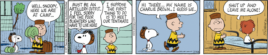 peanuts_no's tweet image. July 21, 1971 and August 23, 1971
He wrote a letter saying that , no one will be on his level