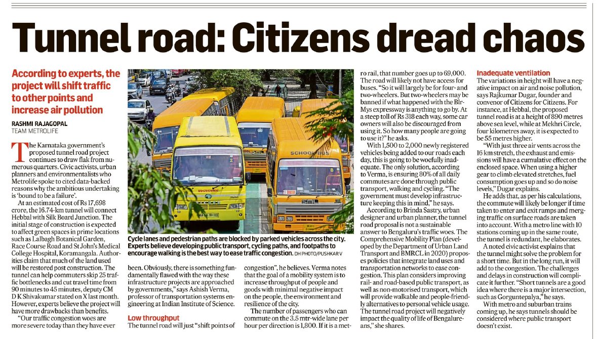 rajdugar's tweet image. With MehkriCircle at highest point,Vehicles in #TRP #CarTRaP must climb up abt 50m frm both ends
AND 8 ExitRamps will entail climbing up abt 30m
This,along with LONG list of De-merits of this DISASTROUS Project must be understood by ALL concerned
@CMofKarnataka
@Tejasvi_Surya
