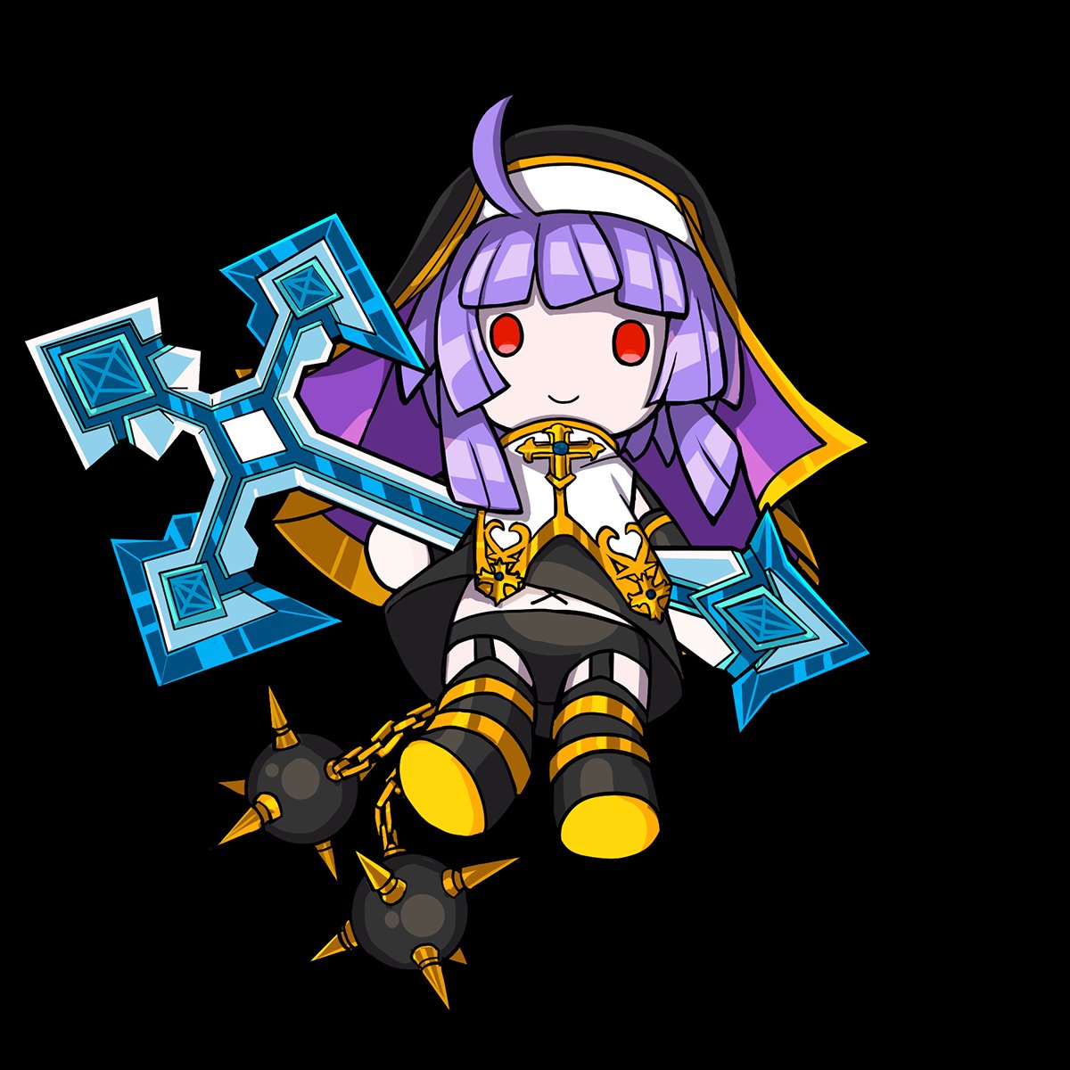 DragonPoker_aso's tweet image. 【ドラポおまけカードのご紹介】スペダン「ドラポギグ2022」でドロップした、「ジ・エクソシスターズぬい」じゃ!
手のひらサイズのカワイイぬいぐるみとは…なんとも尊いのぉ!
下手な十字架よりも聖なる力が高そうじゃし、お守りとして持ち歩きたいくらいじゃ〜!