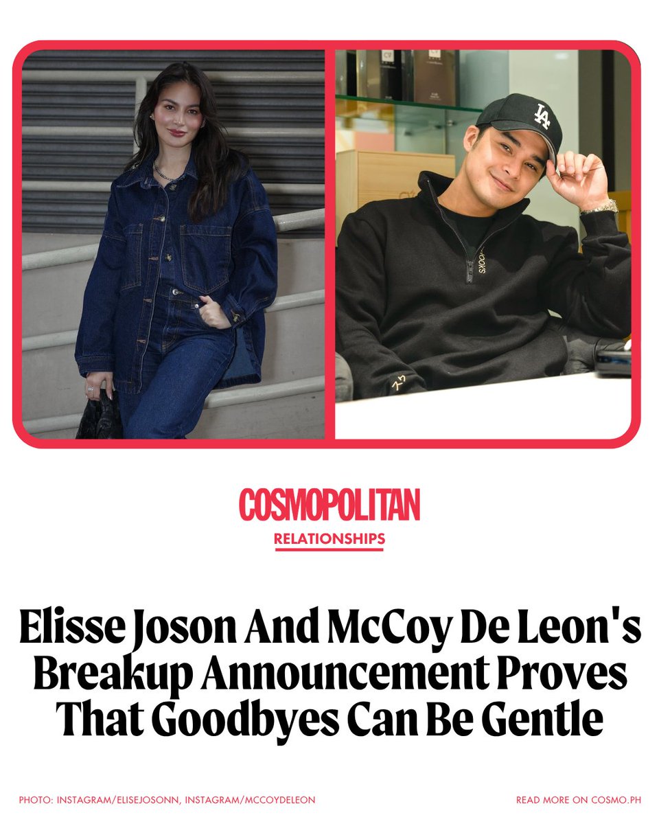 cosmo_ph's tweet image. "And letting go doesn't mean we failed," #ElisseJoson and #McCoyDeLeon said in their post.
FULL STORY: bit.ly/45388WT