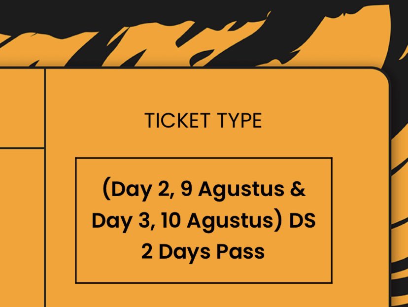 DrunkPeacee's tweet image. Wts the sound project ticket DS 2  Dyas Pass, day 2 and Day 3 #wts #soundproject #tiket #ticket #jual #jualtiket