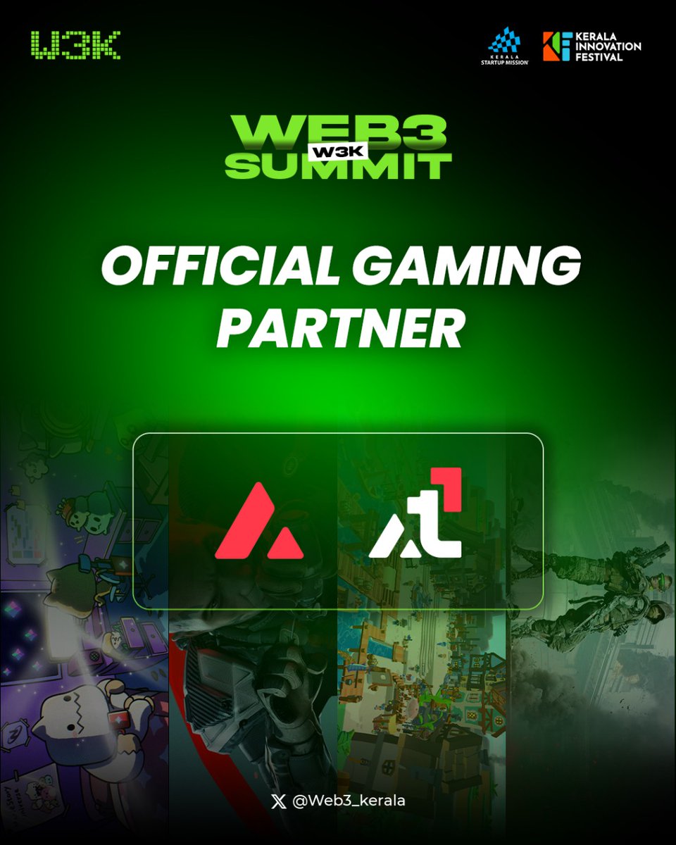 Web3_kerala's tweet image. Gaming just got a serious upgrade at W3K Web3 Summit! 🎯
@avax and @AvaxTeam1 join as official gaming partners, bringing unmatched speed and scalability to Web3 gaming.
From smoother gameplay to smarter assets, Avalanche is where devs and gamers unite.
It’s not just games,it’s…