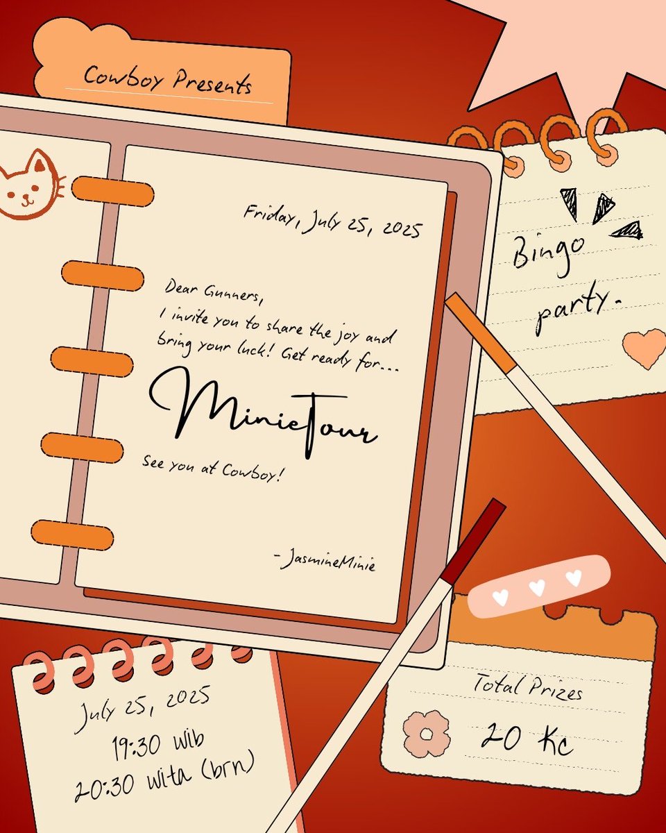 JasmineMin89943's tweet photo. 🎀 𝑴𝒊𝒏𝒊𝒆 𝑻𝒐𝒖𝒓 🎀 

🕹️ Bingo 🗓️ 25/07/25 ⏰19:30 WIB/20:30 WITA (BRN) 🦹 Use a 𝙧𝙚𝙙/𝙤𝙧𝙖𝙣𝙜𝙚 𝙩𝙝𝙚𝙢𝙚𝙙 profile &amp; wish for JasmineMinie in your bio to join 📌Banned Items: Classic Dashboard Banner, Casino Chip BBC, Eclipse Frame https://t.co/zj6QU8xsgg
