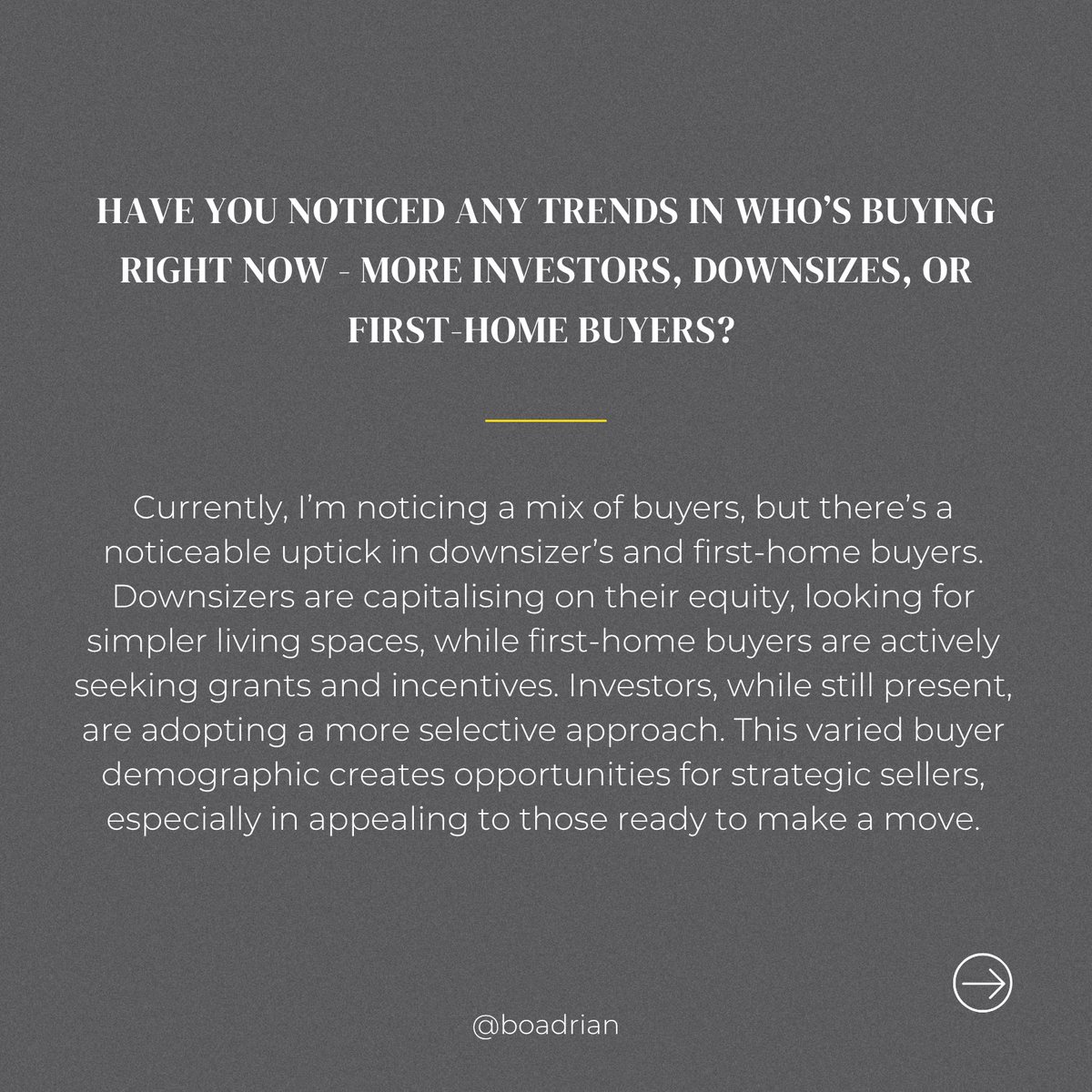 Adrian_Bo_1's tweet image. 🏡 Weekly Q &amp;amp; A with Adrian Bo on The Eastern Beaches Property Market 

#Sold #EasternSuburbsProperty #QuestionAndAnswer #AdrianBoTeam #Property #AdrianBoAuctioneer adrianboteam.com.au