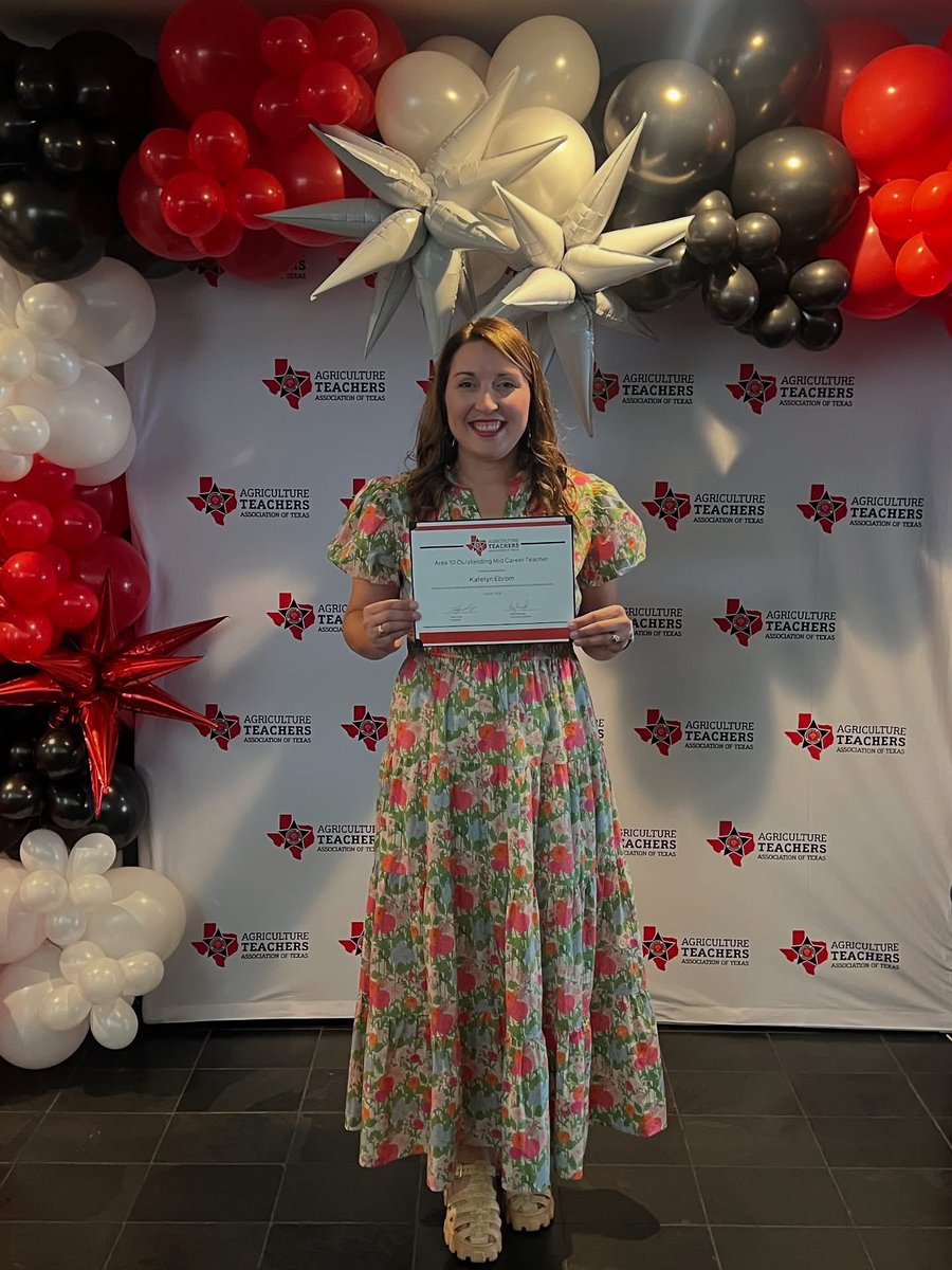 🧡🖤 KCISD Teacher Spotlight 🖤🧡

Please help us congratulate Katelyn Ebrom, who has been named the Area X Mid-Career Teacher of the Year by the Agricultural Science Teachers Association of Texas! 🌟

This prestigious honor recognizes educators who demonstrate exceptional