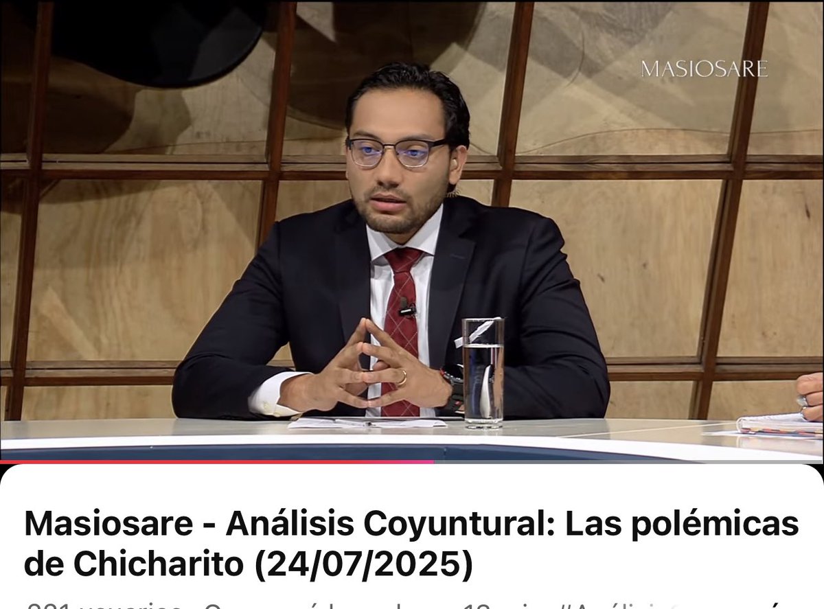 Claudia Villegas @lavillegas1.bsky (@lavillegas1) on Twitter photo Masiosare - Análisis Coyuntural: Las polémicas de Chicharito (24/07/2025) youtube.com/live/B8M-pAYOk… vía <a href="/YouTube/">YouTube</a> Llega <a href="/aloyub/">Alonso Romero</a> al jueves de la Barra de Opinión de <a href="/CanalOnceTV/">Canal Once</a> Masiosare - Análisis Coyuntural: Las polémicas de Chicharito (24/07/2025) youtube.com/live/B8M-pAYOk… vía <a href="/YouTube/">YouTube</a> Llega <a href="/aloyub/">Alonso Romero</a> al jueves de la Barra de Opinión de <a href="/CanalOnceTV/">Canal Once</a>