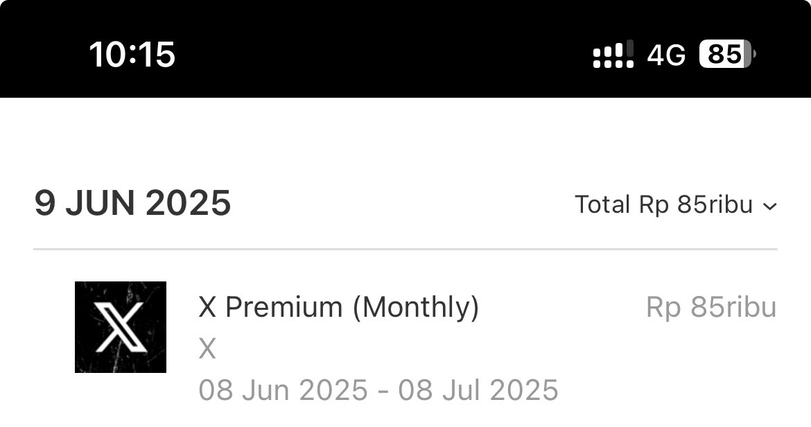 X Premium turun harga? turunnya dmna?  dari dulu 85K