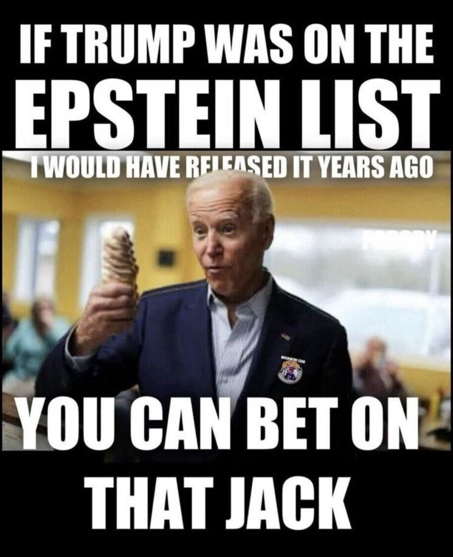 Donald Trump would not have had a second term
if he had been a frequent flier on Lolita Express. 

You know it. I know it.  And the DEMS  knows it.