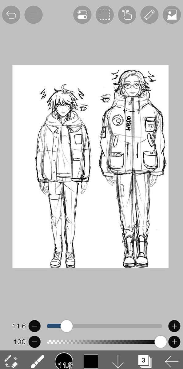 Beebs_B2's tweet image. I so pale... 
I&apos;m gonna do the entire hndr cast but I draw these two the most