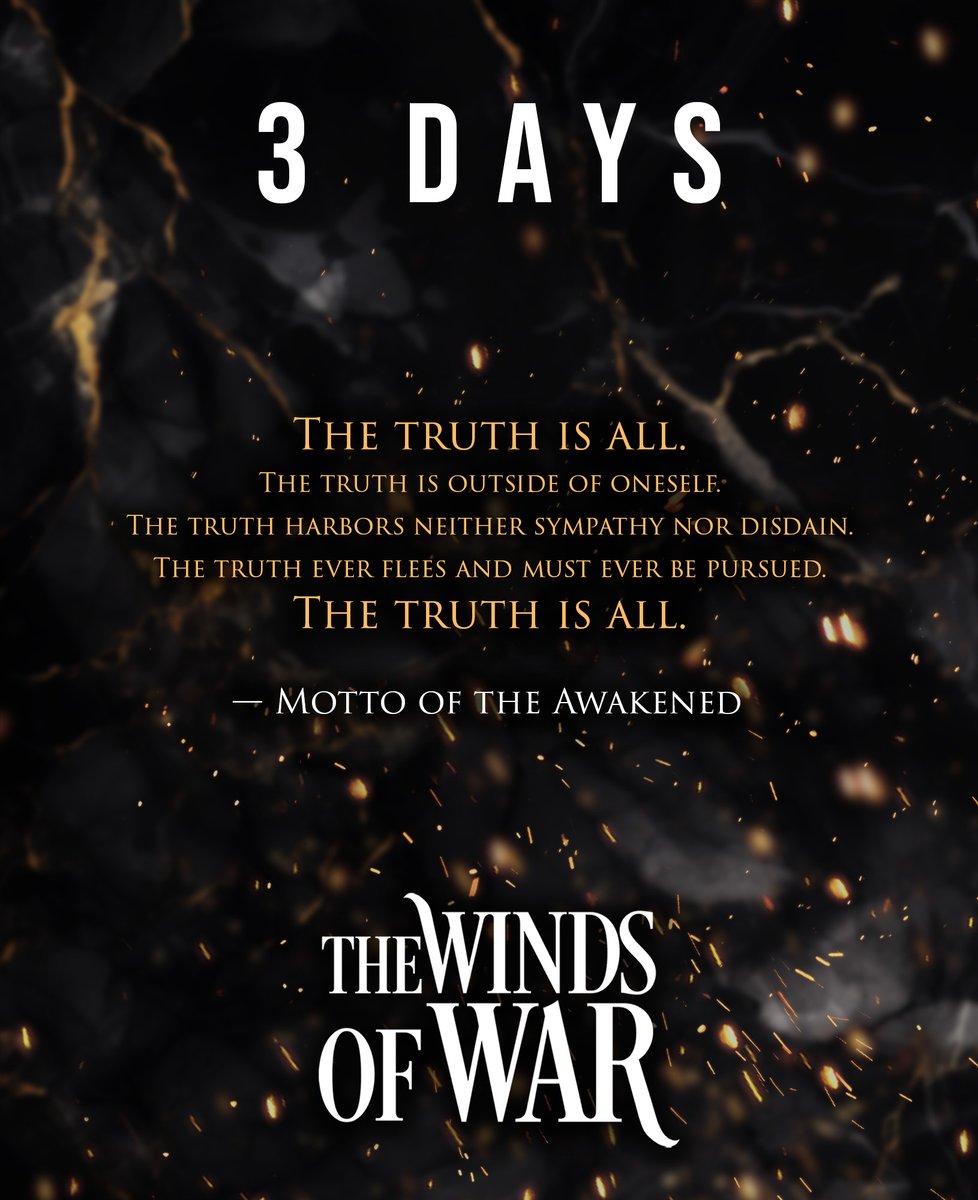 MoeWanders's tweet image. THREE. DAYS. 😱
THE WINDS OF WAR is out in three days.
I have never worked so hard on anything in my life, nor have I ever been so proud of something I've created.
I can't wait for you to experience it. 😊