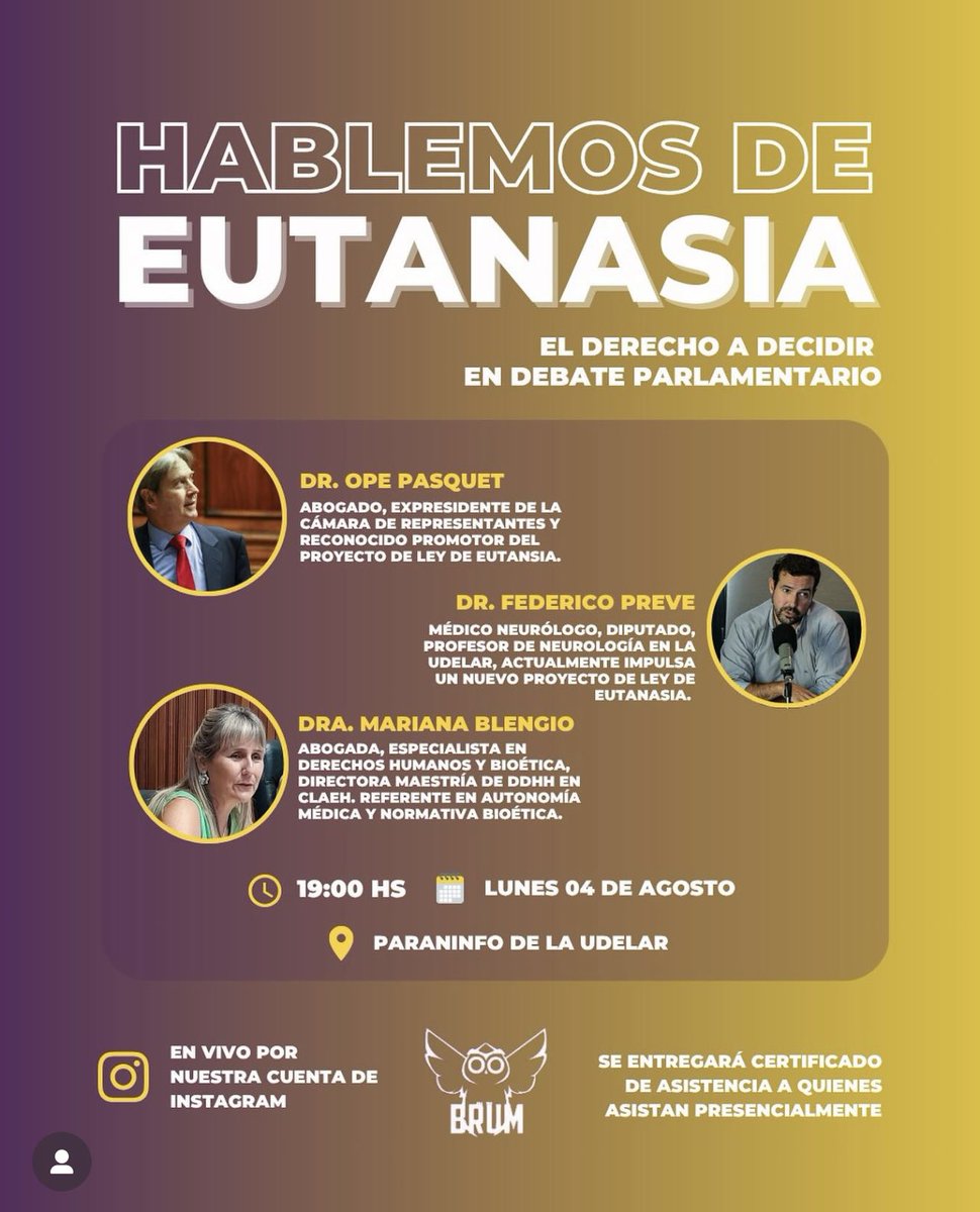 Mariana Blengio Valdes (@mariana_blengio) on Twitter photo La muerte digna en la agenda parlamentaria . Es hora de legislar ! 👉<a href="/opepasquet/">Ope Pasquet</a> <a href="/fepreco/">Fede Preve Cocco</a> <a href="/EmpatiaUruguay/">Empatía Uruguay</a> <a href="/BRUM_Derecho/">BRUM - Derecho</a> La muerte digna en la agenda parlamentaria . Es hora de legislar ! 👉<a href="/opepasquet/">Ope Pasquet</a> <a href="/fepreco/">Fede Preve Cocco</a> <a href="/EmpatiaUruguay/">Empatía Uruguay</a> <a href="/BRUM_Derecho/">BRUM - Derecho</a>