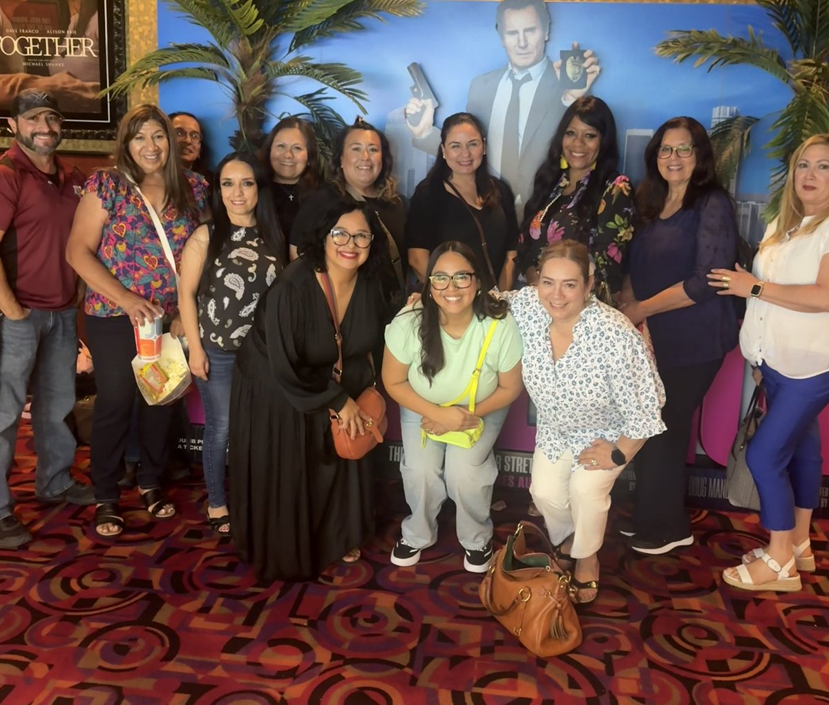 Had an awesome time with our leadership team at the movies tonight! Great laughs, good vibes, and even better company! ❤️🍿🎬 #GameOnScorpionStrong 🦂#TeamSISD