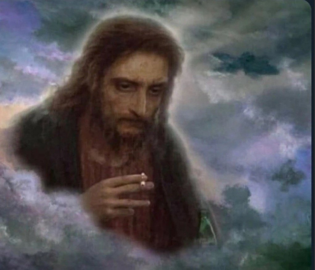 EricOnChain's tweet image. Jesus watching you go all in on a micro cap, yet again