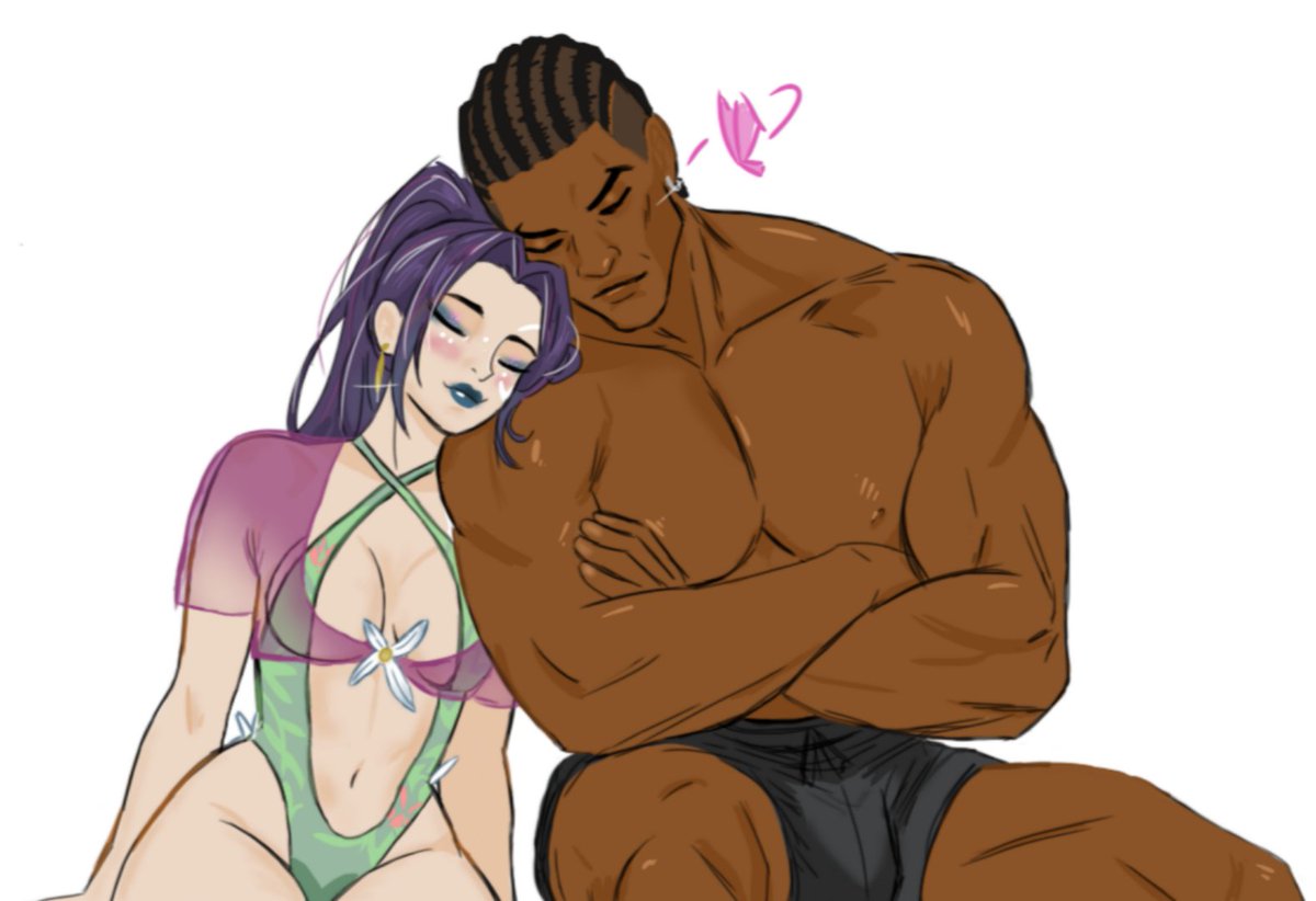 I always draw a butterfly on Blade bc I see it as a sign of Psylocke's psychic powers, so it's like saying her mind is on him. Idk if that's how it works tho 😅
