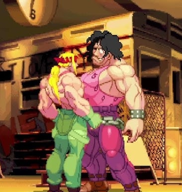 ISIII_PRO's tweet image. ハルク・ホーガンは格ゲーにも大きな影響を与えている。
アレックスvsヒューゴーみたいなオマージュも多い。
ザンギエフはシリーズを追うごとに「マッスル!」とその影響を強めた。…