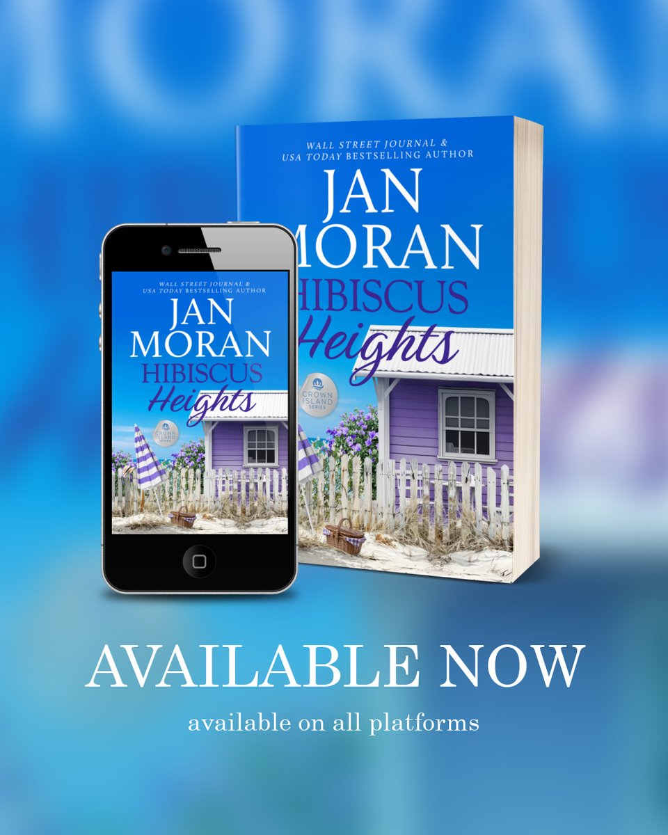 Hibiscus Heights by Jan Moran is available now!

Small Town Charm
Loyal Dog Companion
Independent Heroine
Friends to Lovers
Second Chance at Love
Later-in-Life Romance
Beach House Dreams
Life Begins Again

geni.us/HibiscusHeights
@1852media @janmoranbooks