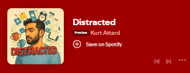 BrainwavePM's tweet image. Distracted - The ADHD Anthem  

open.spotify.com/track/5LwNK5g9…