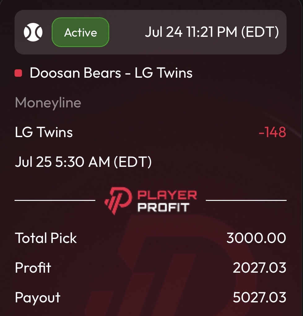$25 TO 10 PEOPLE WHO LIKE/RT 🤑

#KBO FREE PLAY⚾️🇰🇷

LG Twins ML 3U🔒🔨
----------------------------------
THE KBO GOAT IS BACK🔮🔥

𝗖𝗛𝗘𝗖𝗞 𝗥𝗘𝗣𝗟𝗜𝗘𝗦 𝗙𝗢𝗥 𝗔 𝗙𝗨𝗡𝗗𝗘𝗗 𝗔𝗖𝗖𝗢𝗨𝗡𝗧💰‼️