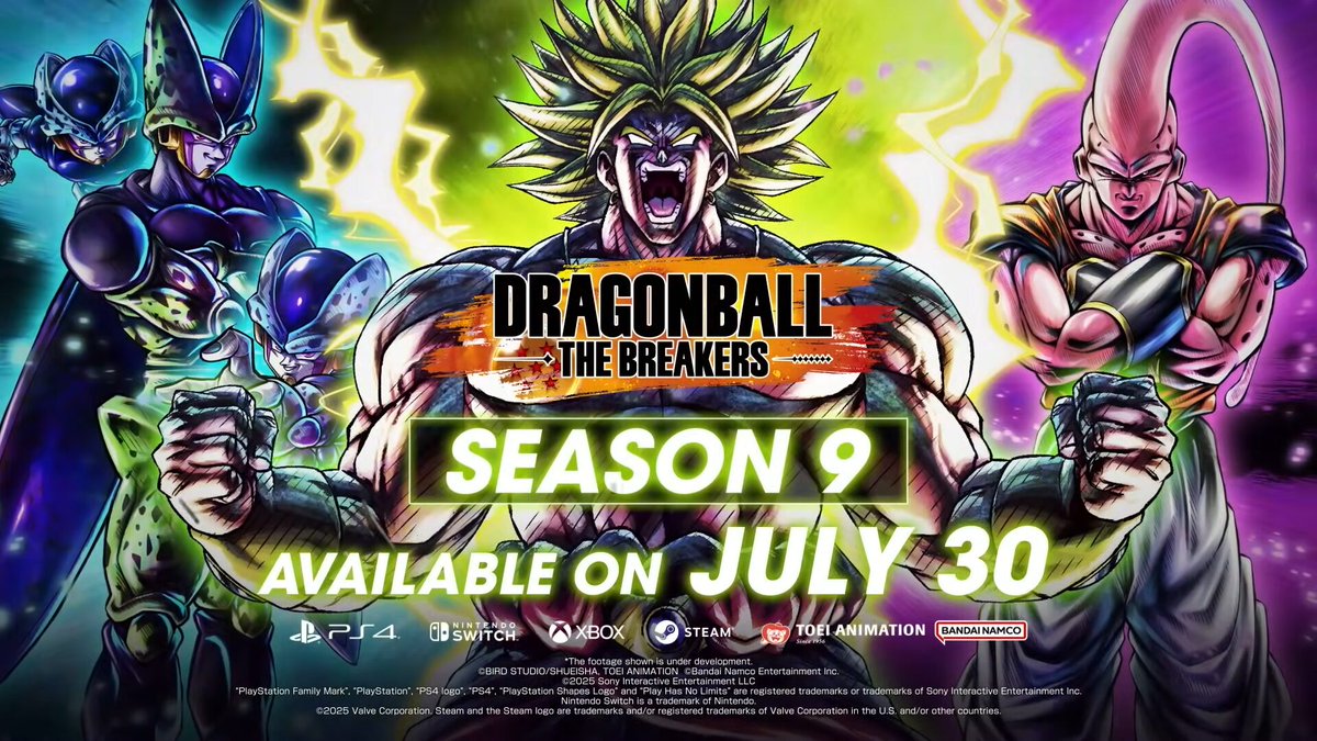gematsu's tweet image. Dragon Ball: The Breakers Season 9 launches July 30 gematsu.com/2025/07/dragon…